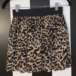 Leopard Print Skirt